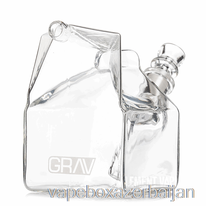 Vape Baku GRAV Milk Carton Glass Bubbler Clear